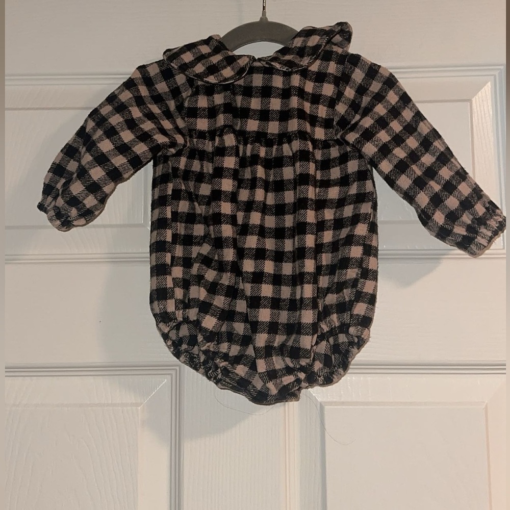 Monbebe Checkered Baby Romper
